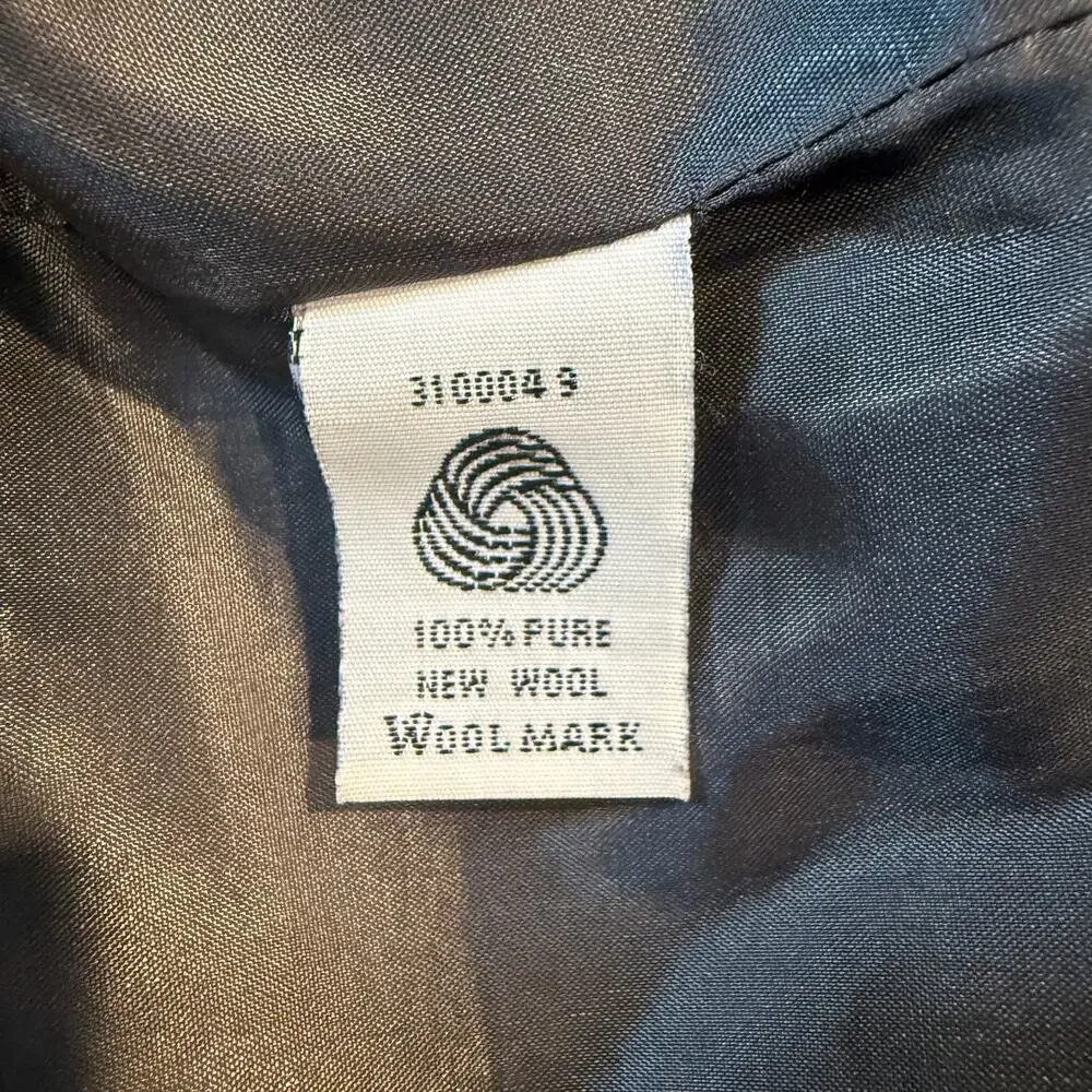 Vintage Pendleton Blazer Gray USA Wool Single Button Classic Jacket Work Fall